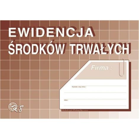 Druk MiP Ewidencja Środków Trwałych A5/16